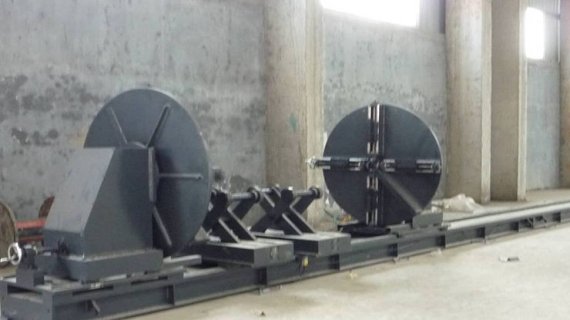 Steel flange and pipe assemble model