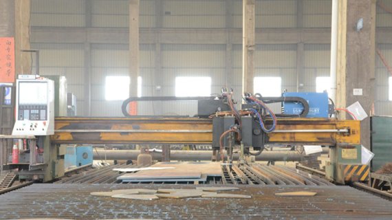 CNC plasma flame cutting machine
